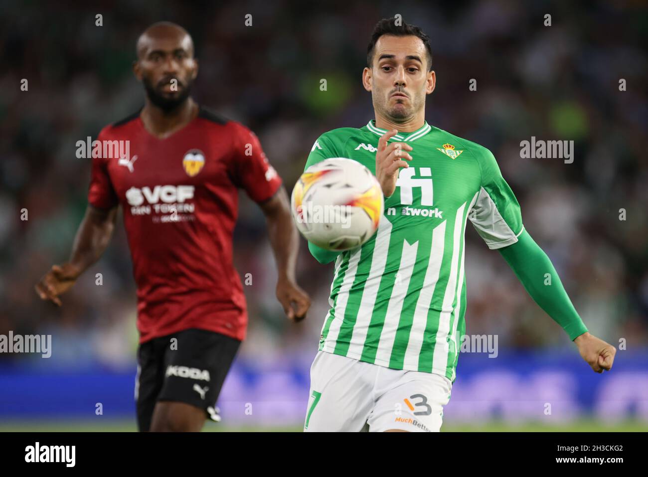 Seville, Seville, Spain. 27th Oct, 2021. Juanmi of Real Betis during the La Liga Santader match between Real Betis and Valencia CF at Benito Villamarin in Seville, Spain, on October 27, 2021. (Credit Image: © Jose Luis Contreras/DAX via ZUMA Press Wire) Stock Photo