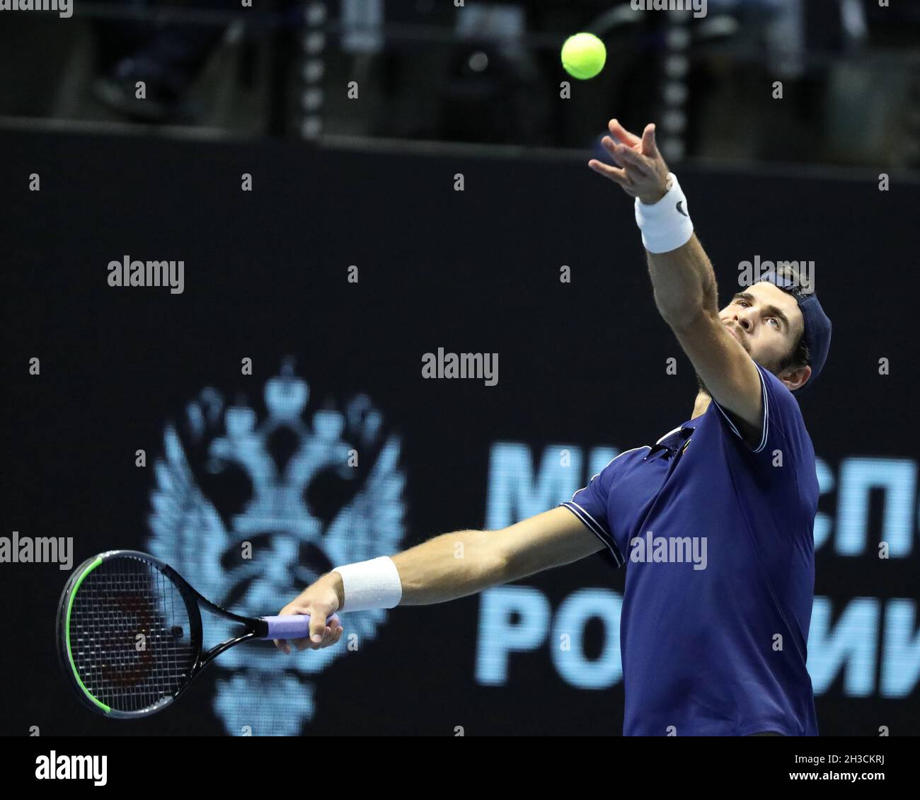 Karen khachanov action images hi-res stock photography and images