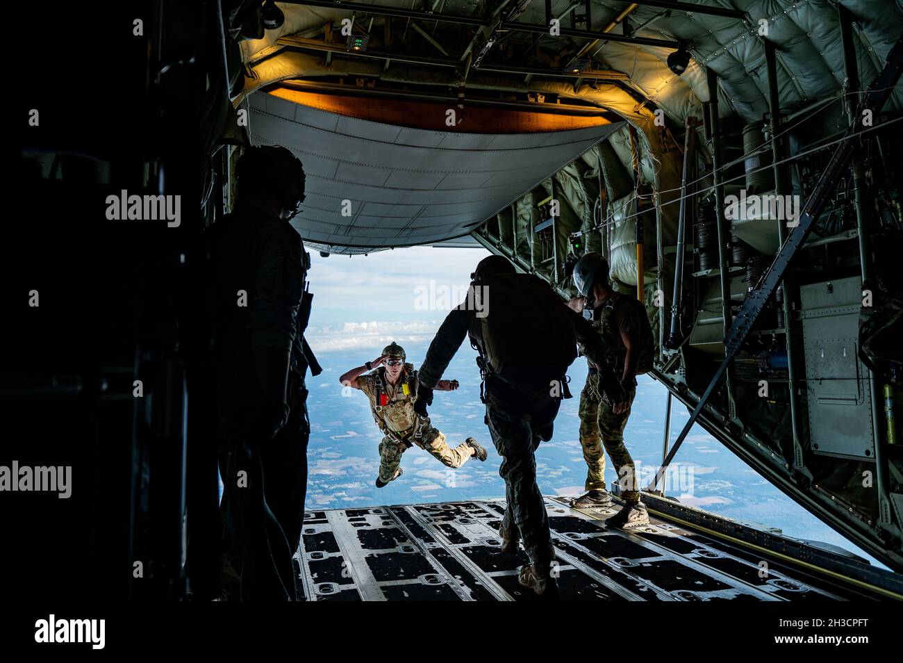 U.S. Air Force Staff Sgt. Donald Hain, a 38th Rescue Squadron ...