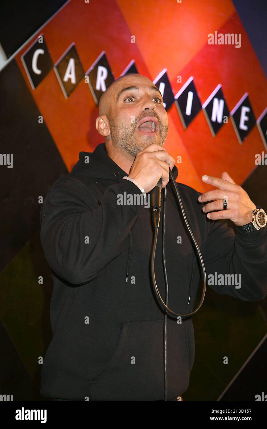 Joe Gorga performs at the Joe Gorga comedy act at Carolines on Broadway on October 27, 2021 in New York, New York, USA. Robin Platzer/ Twin Images/ Credit: Sipa USA/Alamy Live News Stock Photo