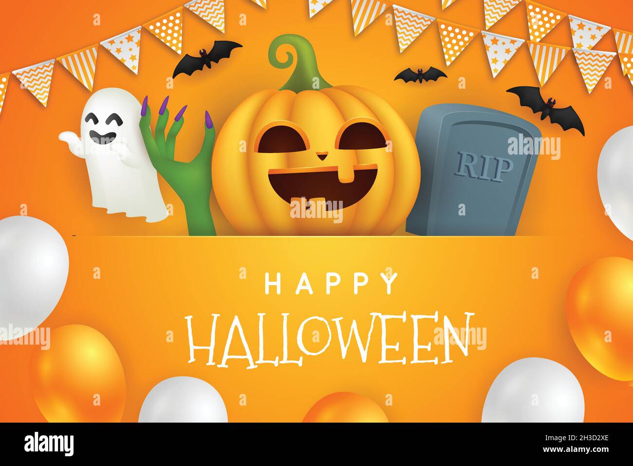 halloween background theme design vector illustration Stock Vector