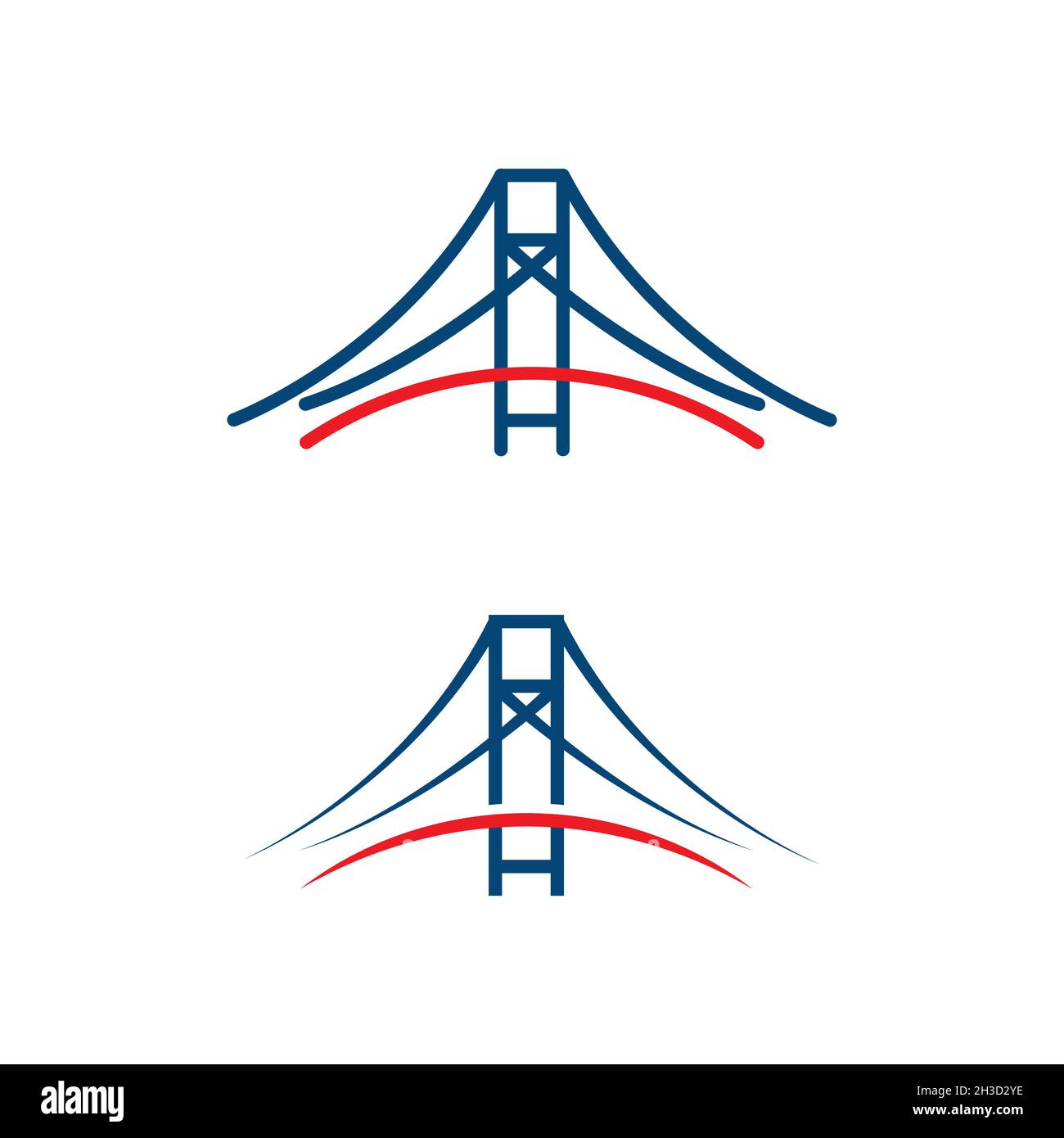 Bridge vector icon illustration design template Stock Photo - Alamy