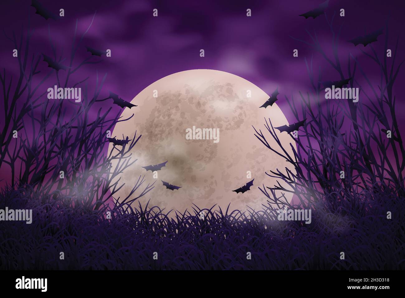halloween decorative background design vector illustration Stock Vector ...