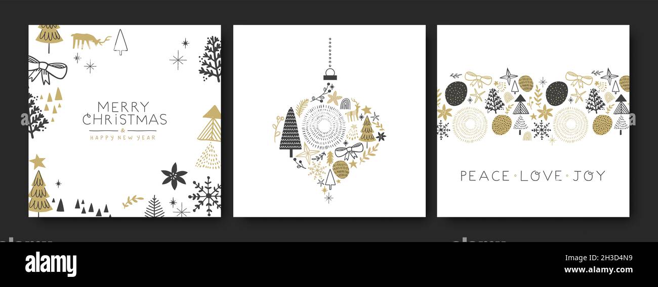 Season's Doodles Personalized Christmas Cards