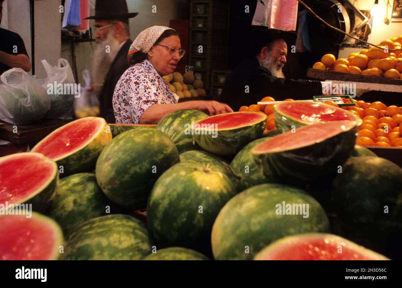 ISRAEL, JERUSALEM, JEWISH MARKET - MAHANE YEHUDA Stock Photo