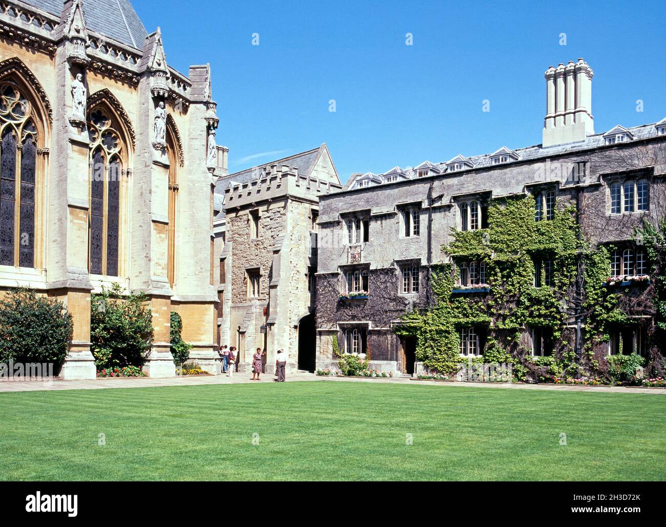 View of Exeter College courtyard, Oxford, Oxford, UK. Stock Photo