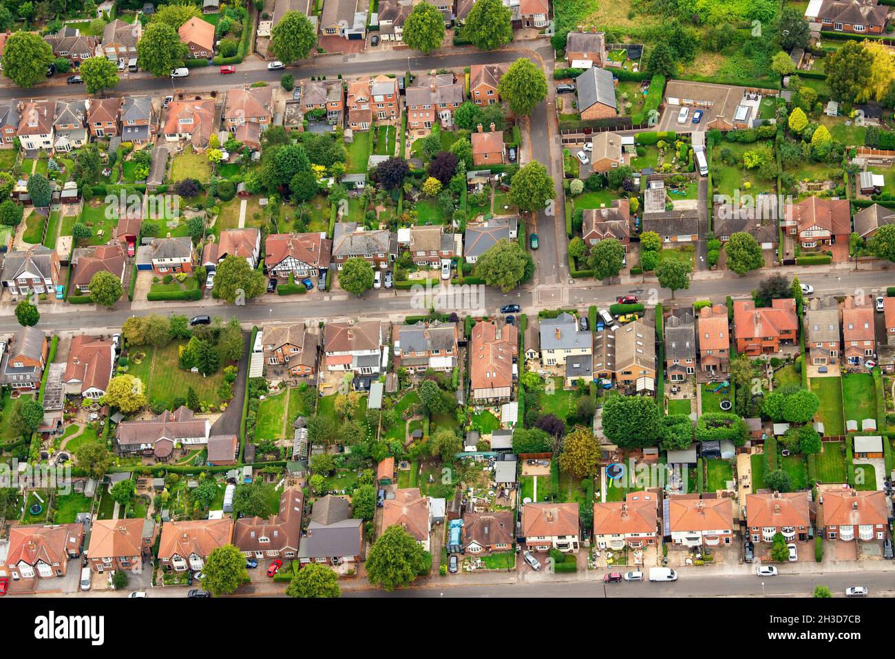 Aerial Image of Mapperley in Nottingham Nottinghamshire England UK Stock Photo