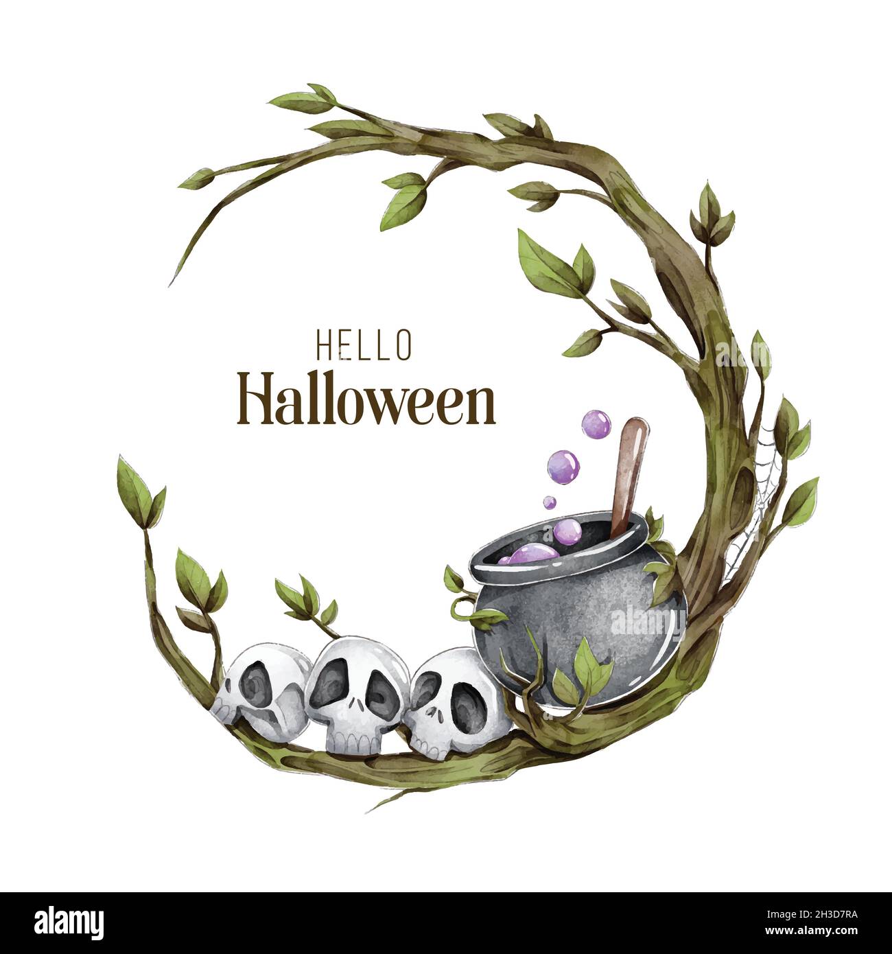 Watercolor Halloween Frame Design Vector Illustration Stock Vector Image Art Alamy Watercolor Halloween Frame Design Vector Illustration Stock Vector Image Art Alamy