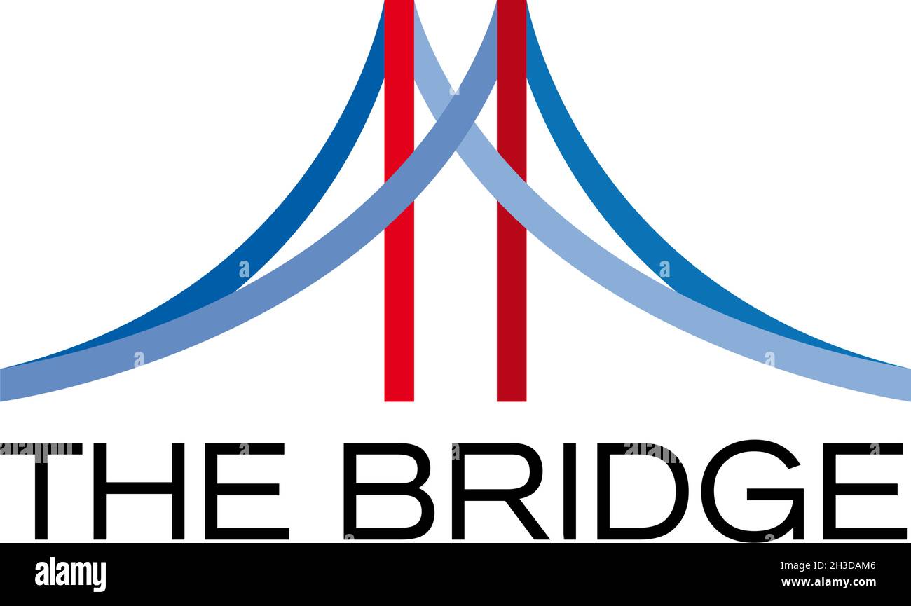 Vector abstract bridge, connection concept Stock Vector Image & Art Alamy