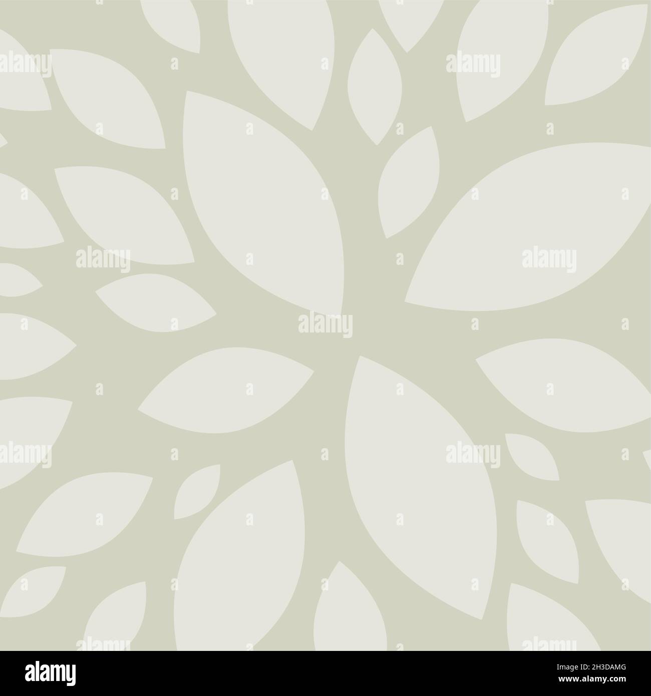 Vector Floral background with leaves, neutral color Stock Vector