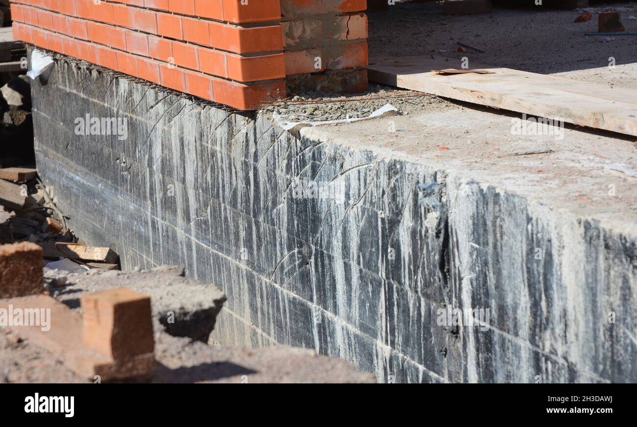 Foundation Waterproofing and Dampproofing Coatings. Waterproofing house