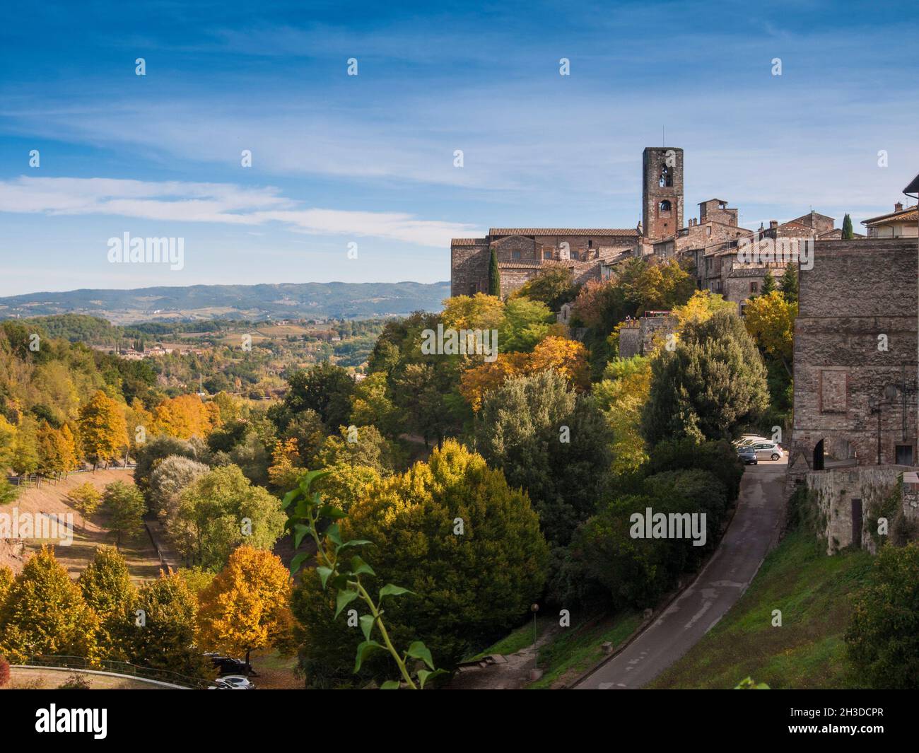 Italy, Tuscany, Siena, the village of the Colle val d'Elsa. Stock Photo
