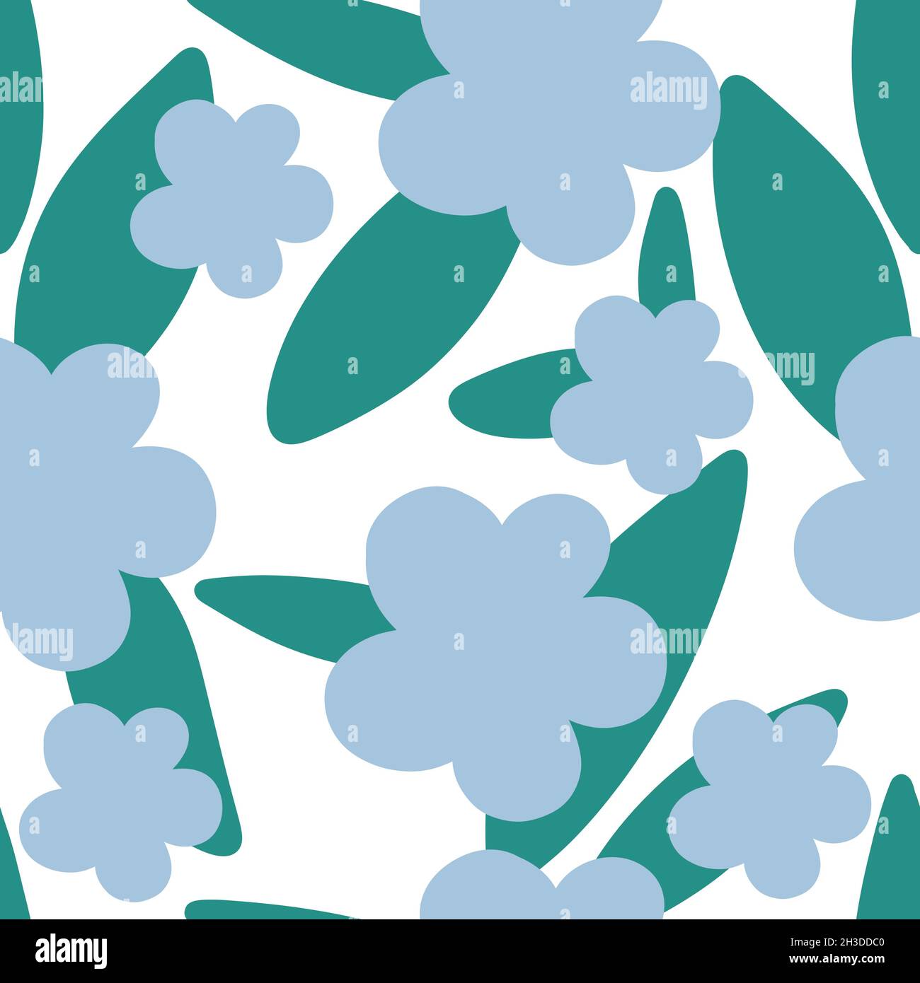 Seamless floral pattern with flowers for fabrics and textiles Stock ...