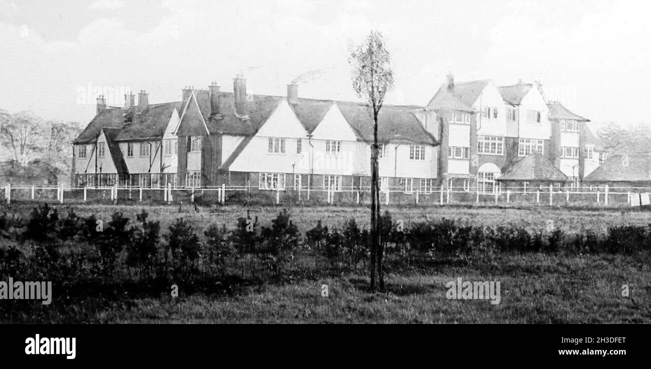 Cooperative Houses, Letchworth Garden City, early 1900s Stock Photo Alamy