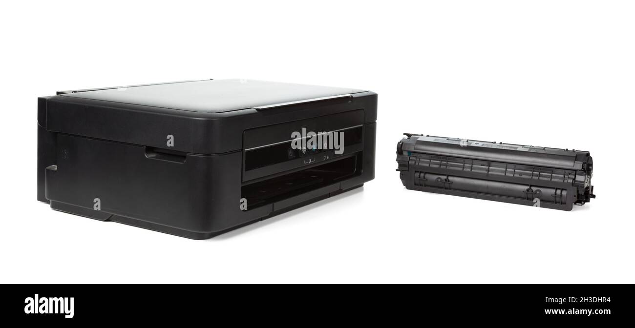 Multi purpose home printer isolated on white background Stock Photo Alamy