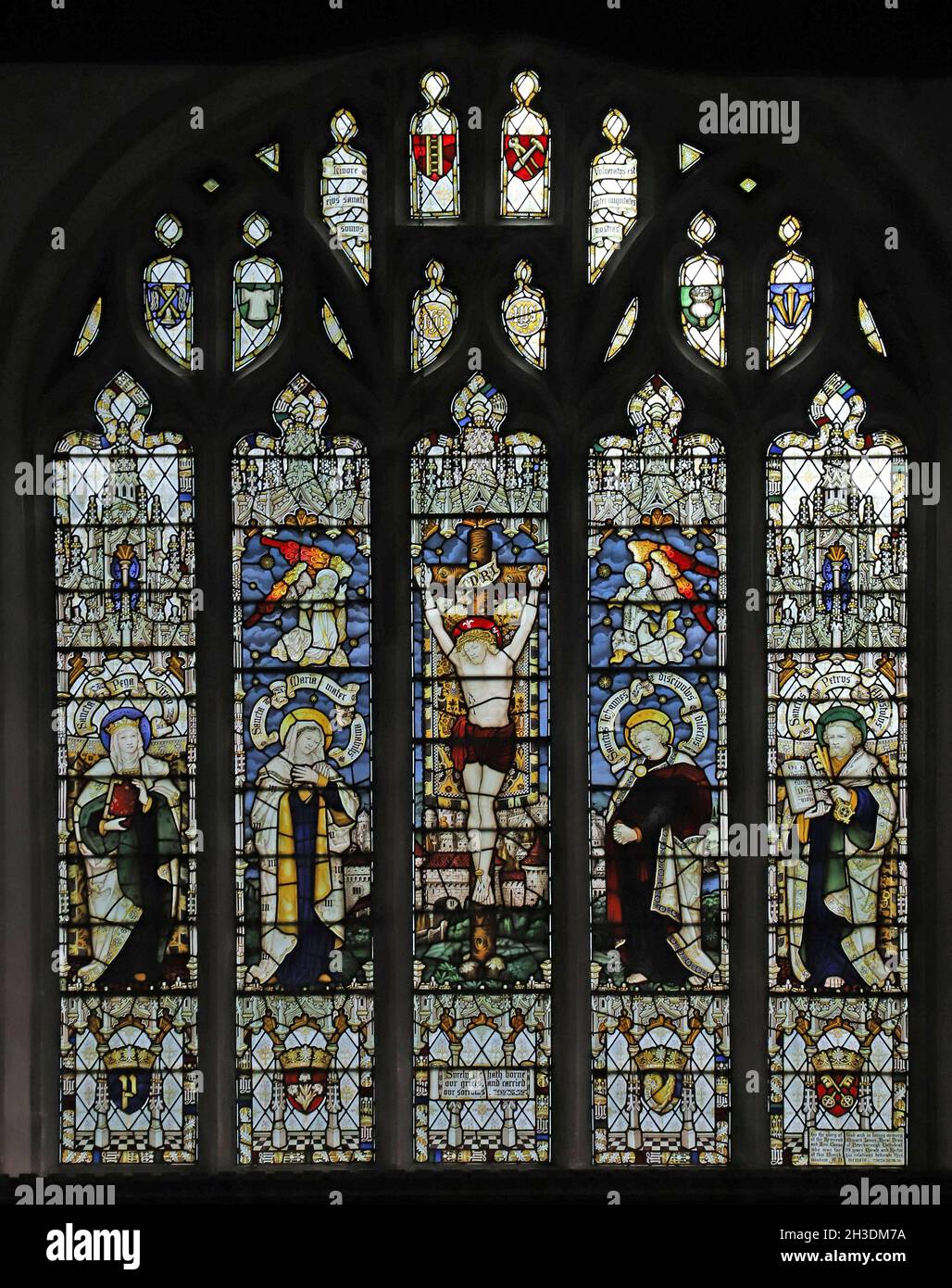 Stained glass window by the Kempe Studios (1914) depicting the