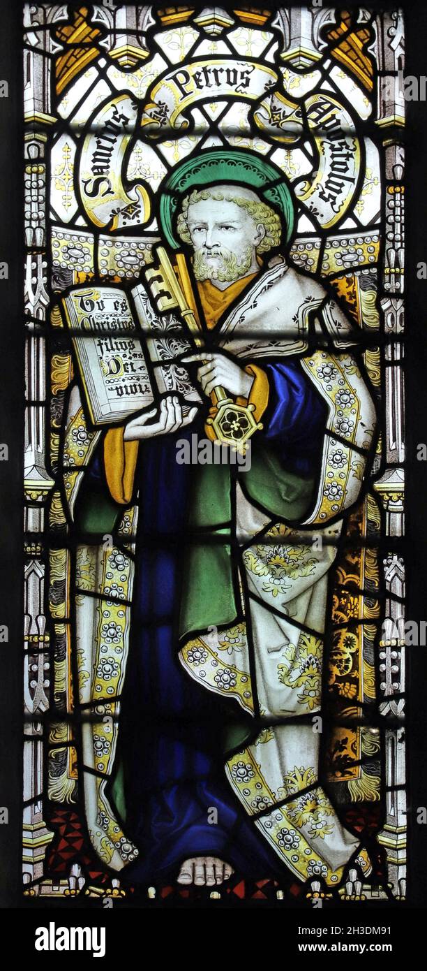 Stained glass window by the Kempe Studios (1914) depicting saint St