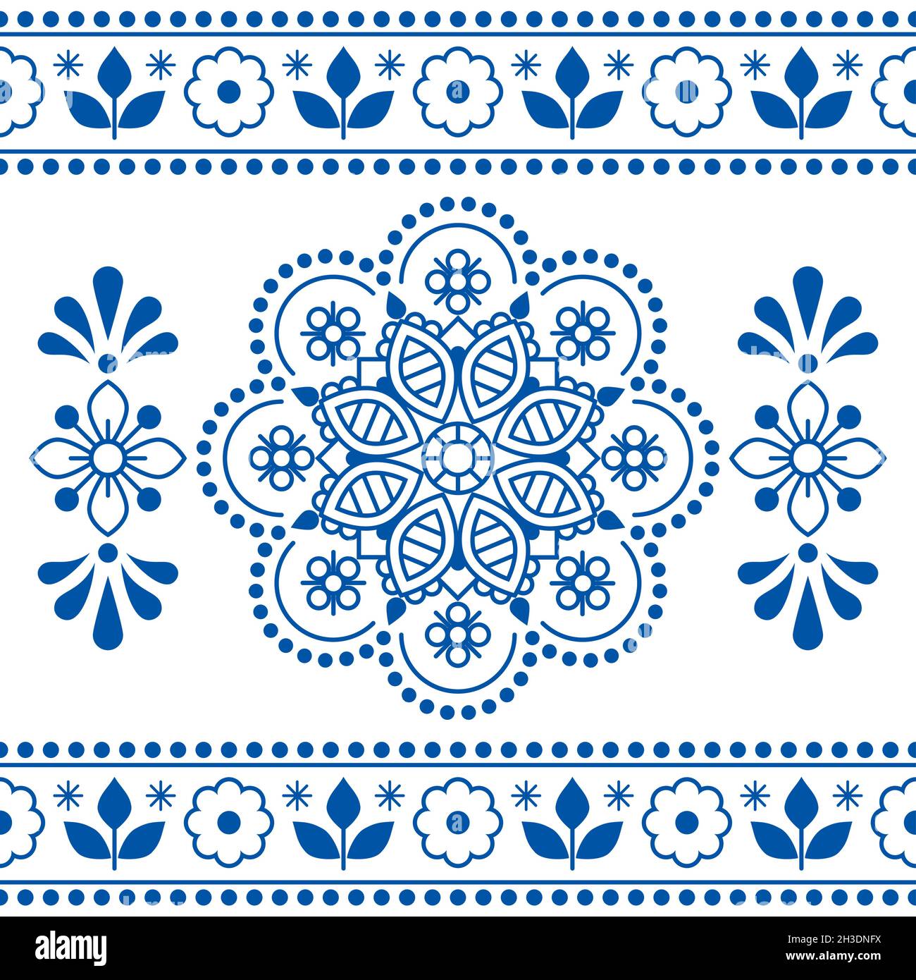 Mandala print on seamless Stock Vector Images Alamy