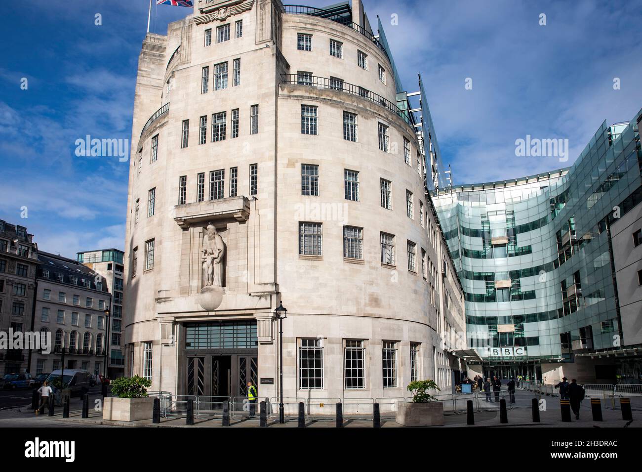 Broadcasting House BBC Stock Photo