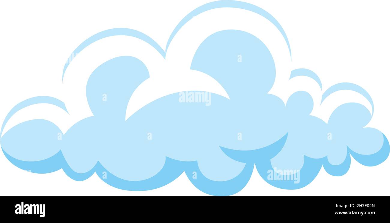 Cartoon cloud. Fluffy cute style. Vector illustration Stock Vector Image &  Art - Alamy