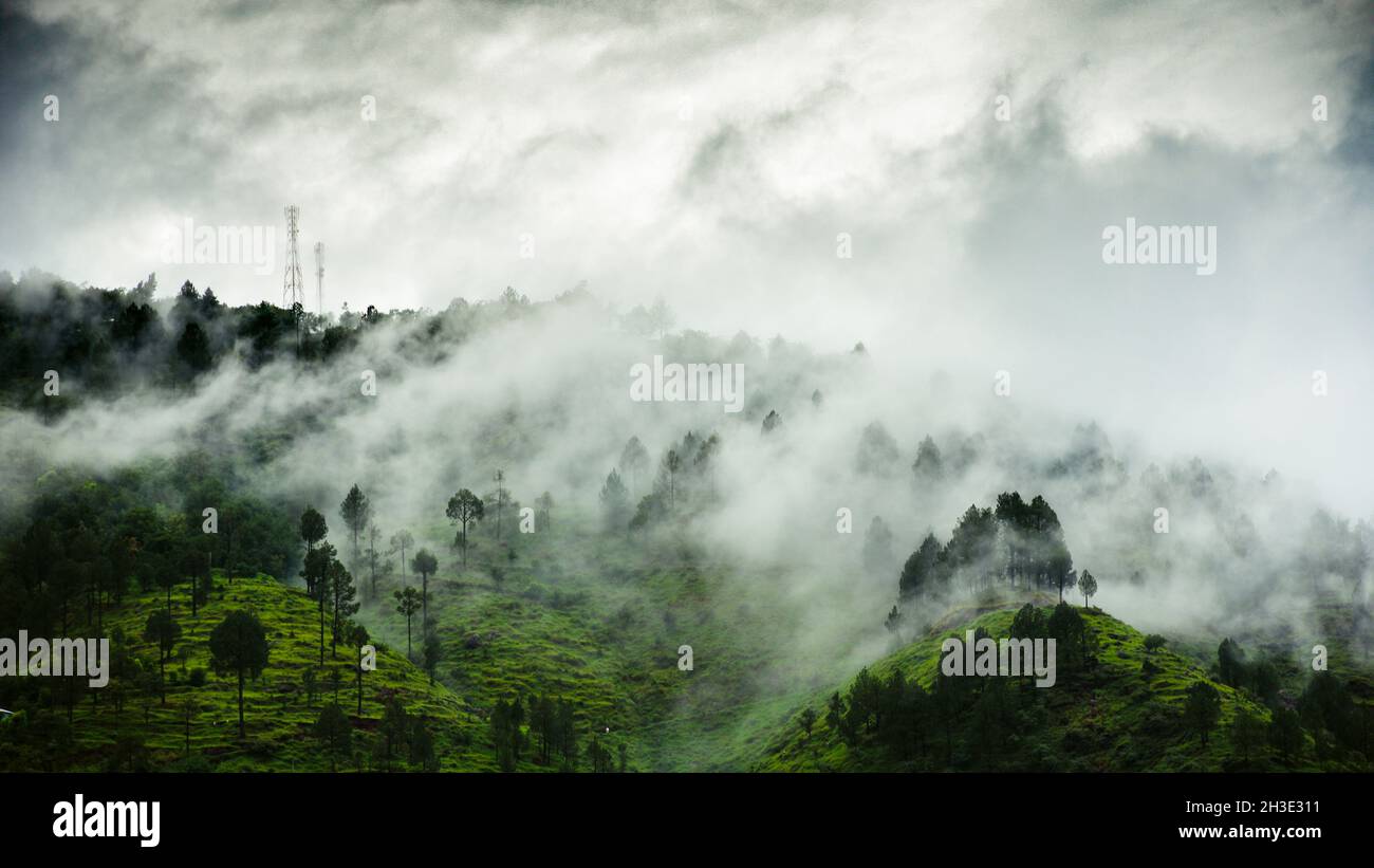 Mountains covered by fog hi-res stock photography and images - Alamy
