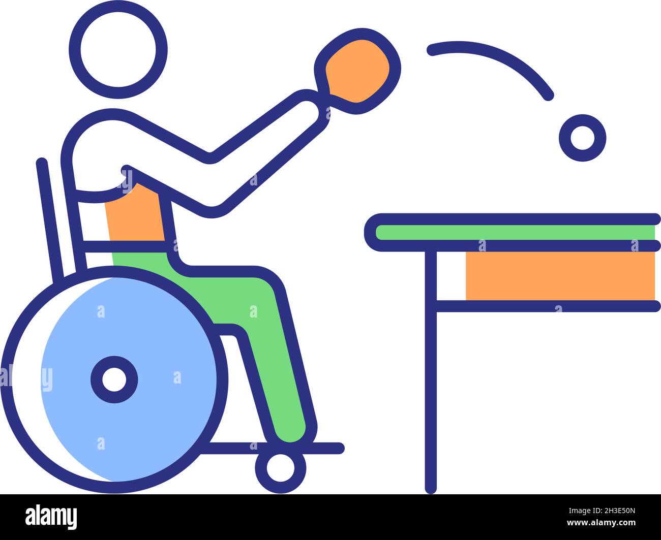 Table tennis RGB color icon Stock Vector Image & Art - Alamy