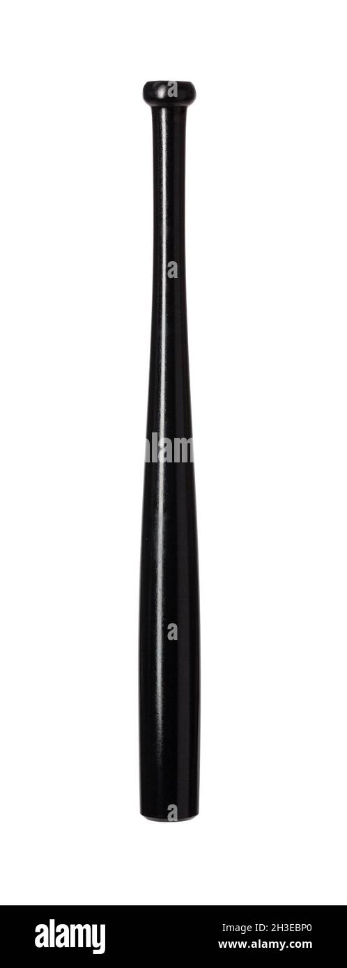 Black baseball bat isolated on white background Stock Photo - Alamy