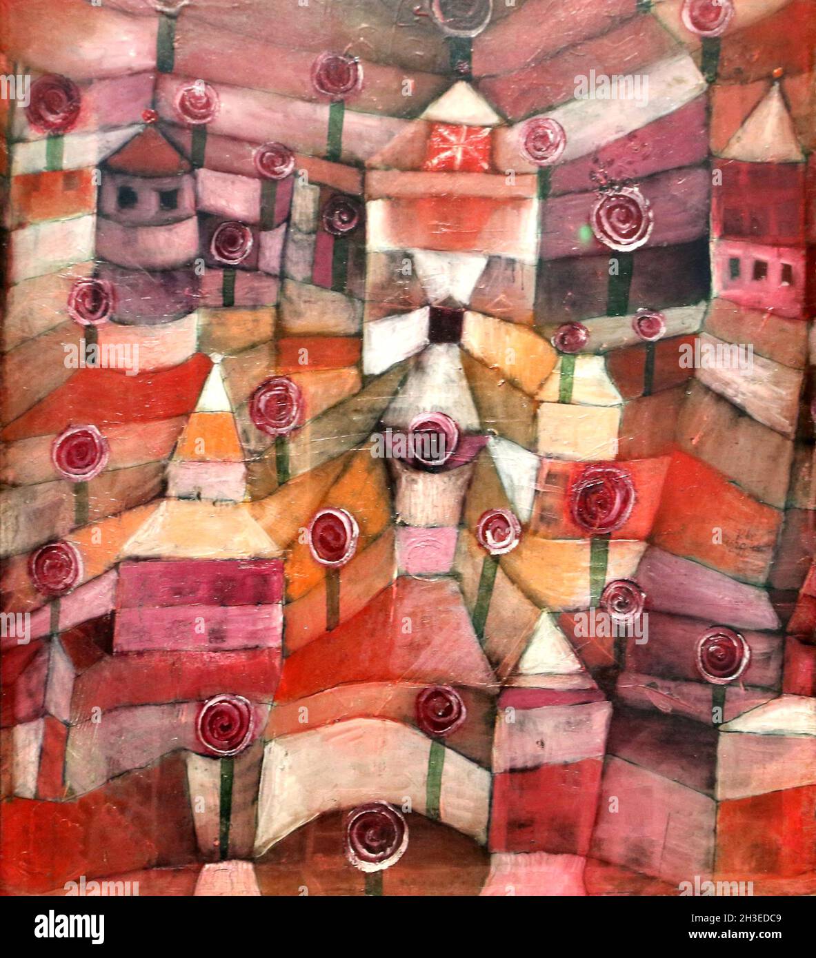Paul Klee artwork - Rose Garden Stock Photo