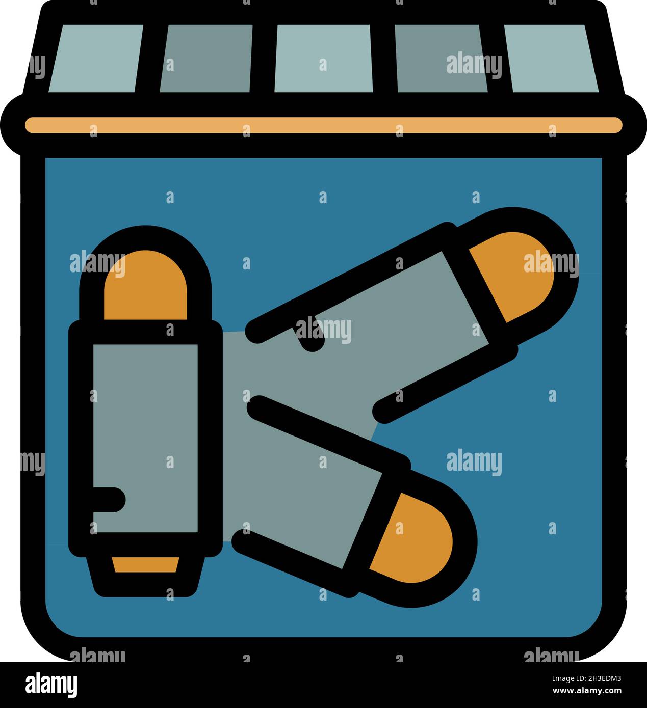 Bullet investigation icon. Outline bullet investigation vector icon ...