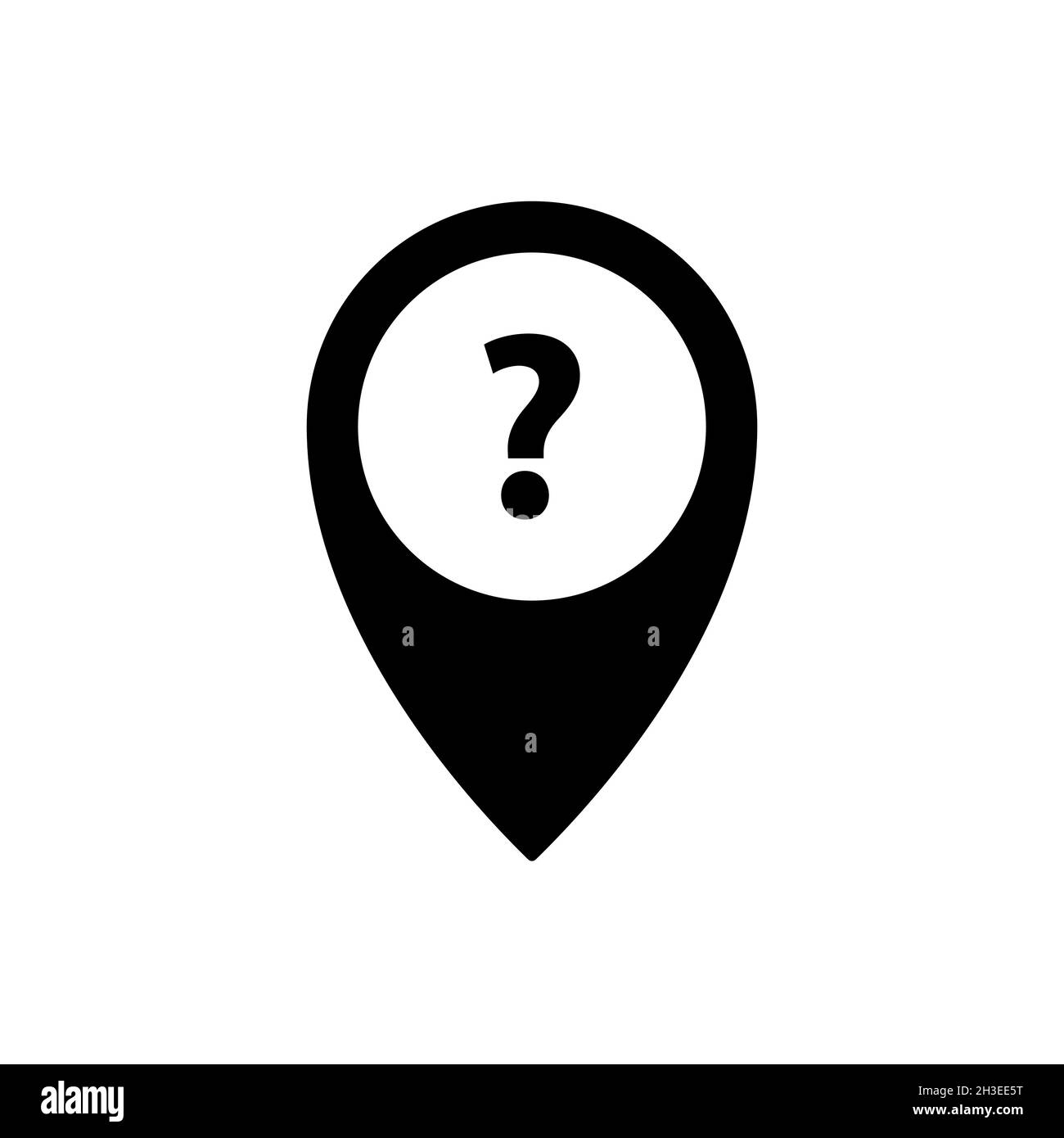 Pin icon question. Simple design Stock Vector Image & Art - Alamy