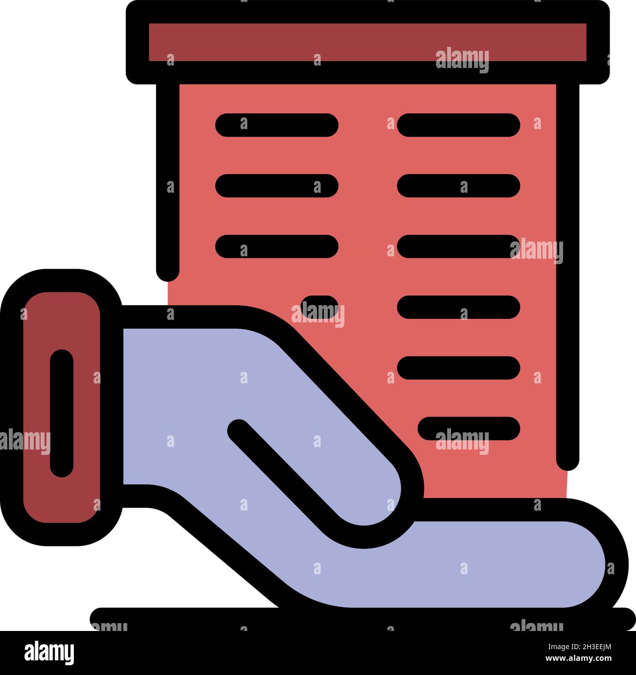 Guard office building icon. Outline guard office building vector icon ...
