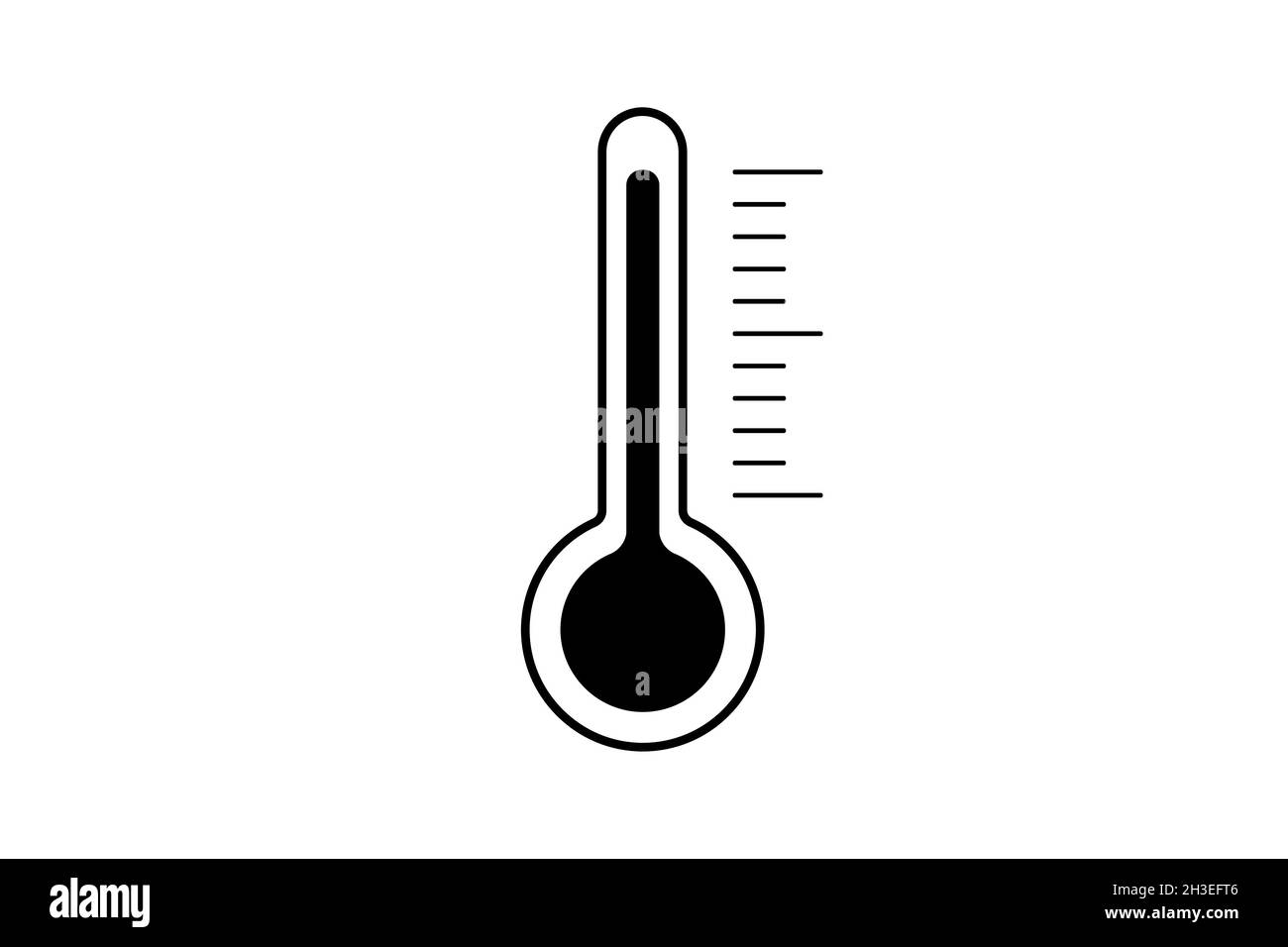 Thermometer icon symbol simple design Stock Vector