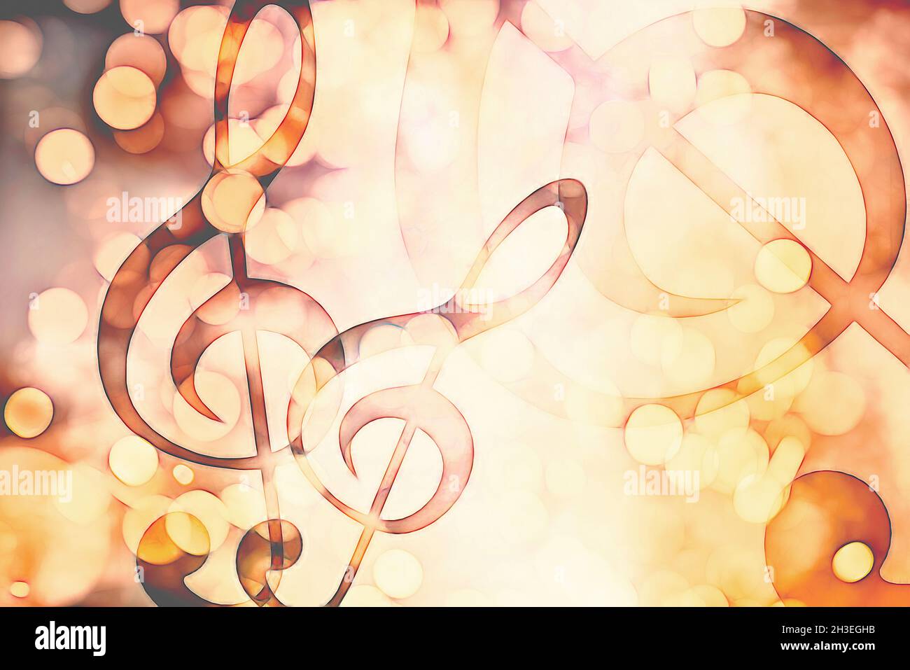 beautiful abstract colorful collage with music notes Stock Photo Alamy