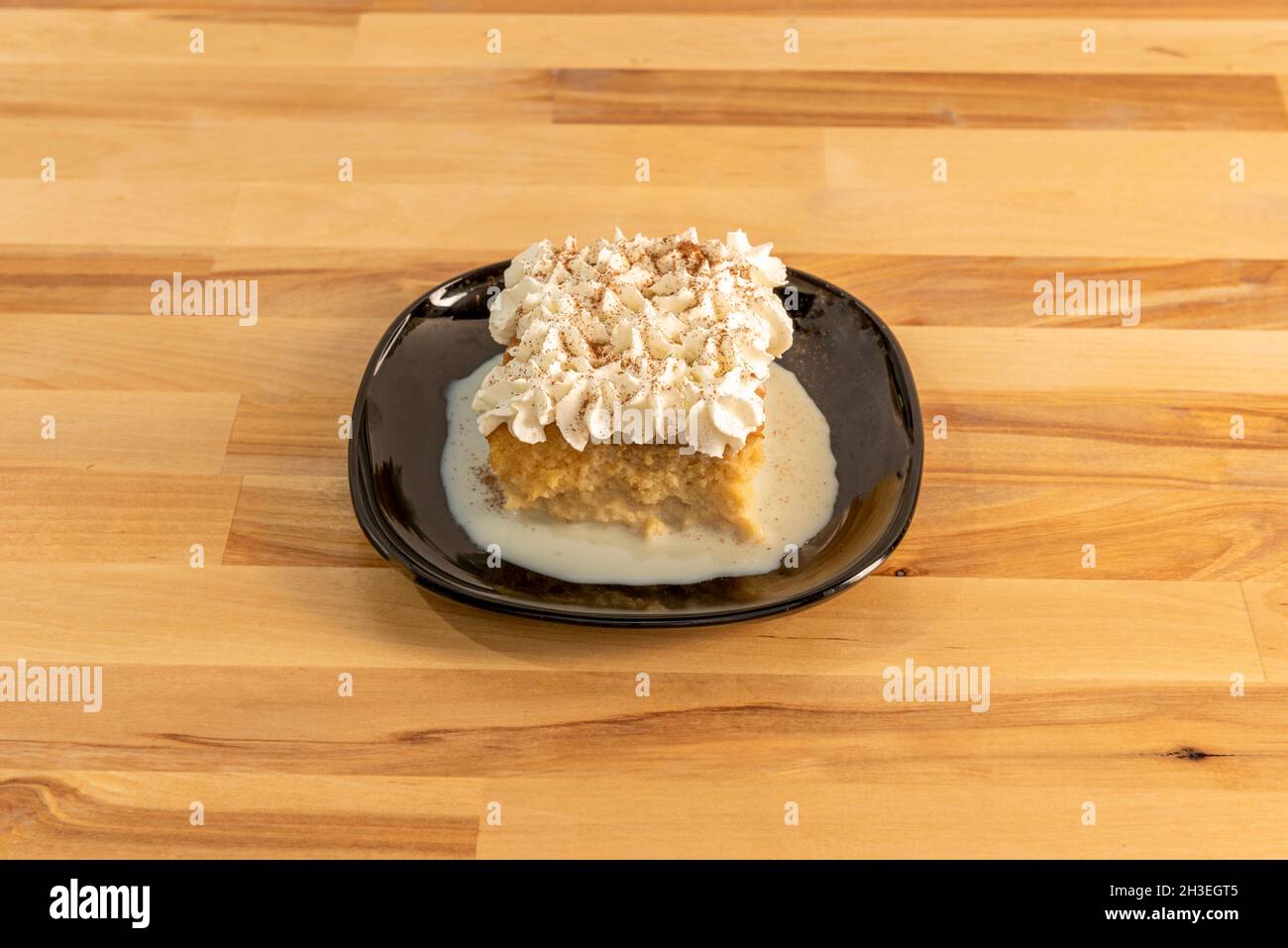 Latin American Tres Leches Cake Consisting Of A Sponge Cake Bathed In Three Types Of Milk 9926