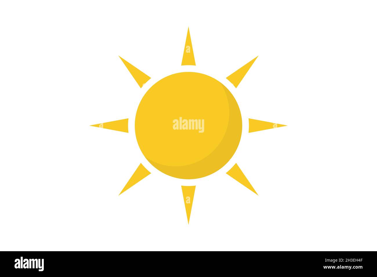Sun icon symbol simple design Stock Vector