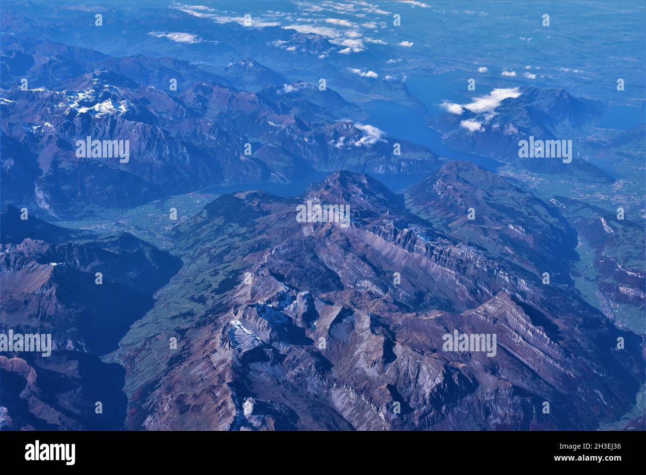 Aerial view of swiss alps hi-res stock photography and images - Alamy