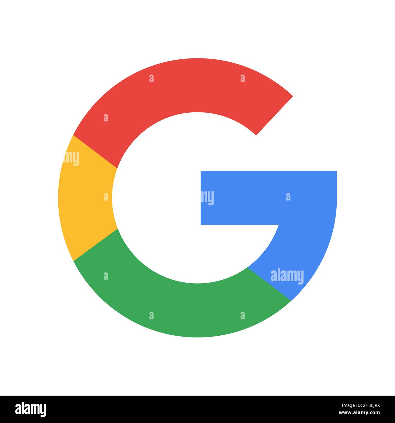 Google logo icon isolated on white background. Vector editorial illustration. Vinnisia, Ukraine - January 27, 2021 Stock Vector