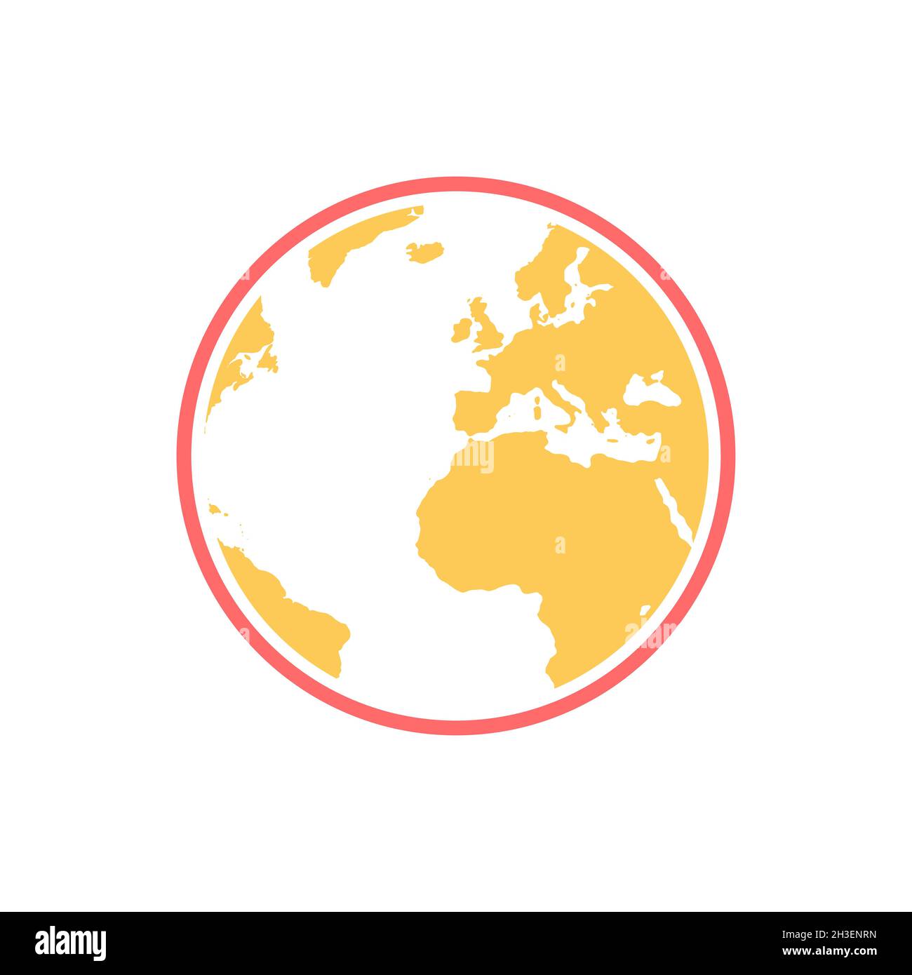 Global warming planet earth icon Stock Vector