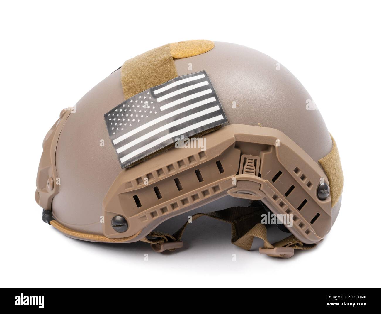 Camouflage military helmet isolated on white background Stock Photo - Alamy