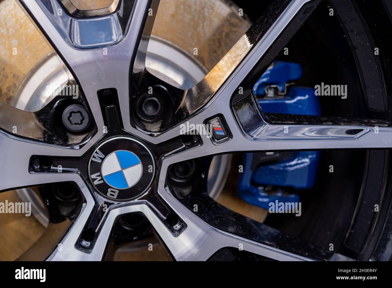 Galati, Romania - September 15, 2021: Bmw 8 Series 840d xdrive Stock Photo
