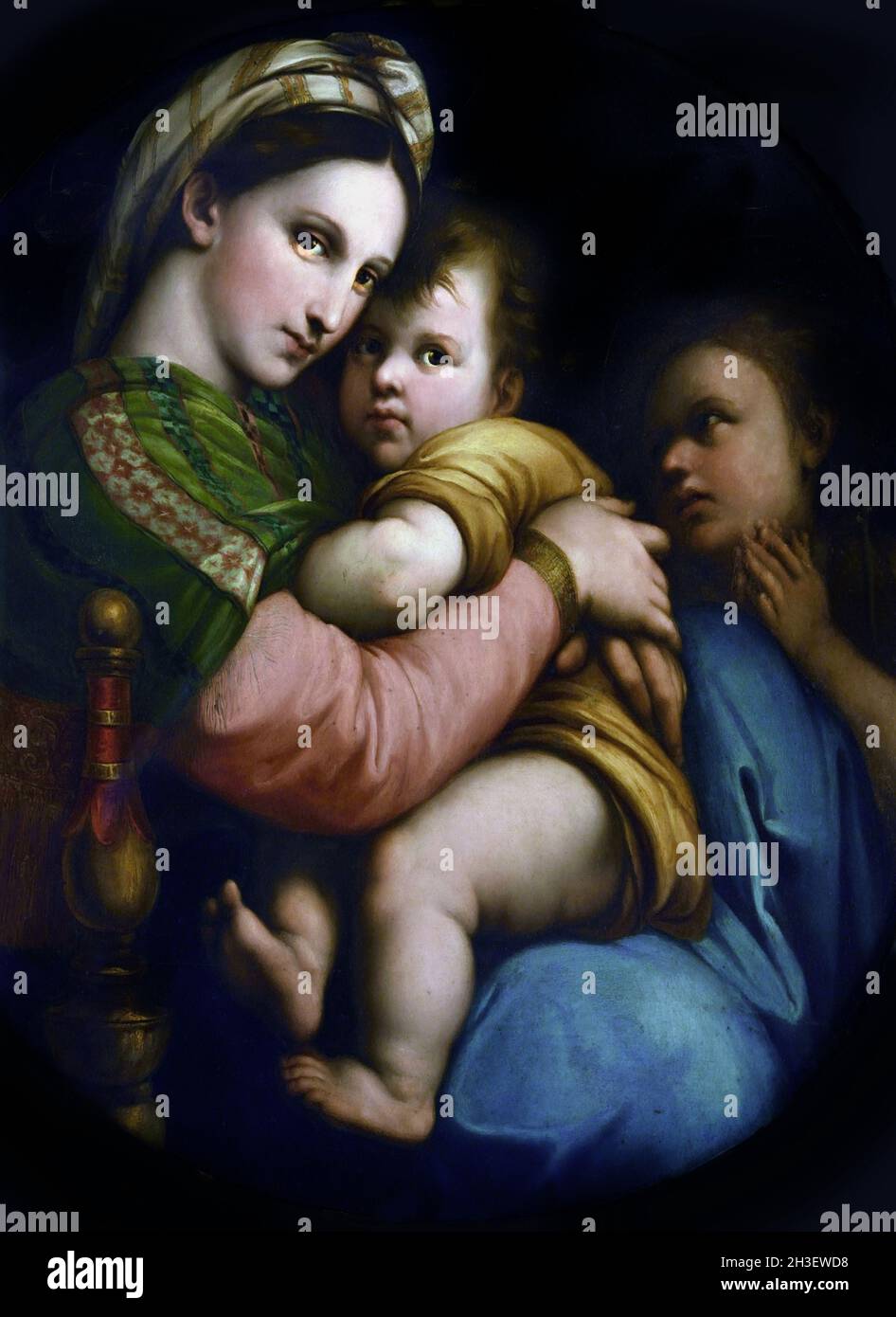 Madonna of the chair 1770 by anton raphael mengs hi-res stock ...