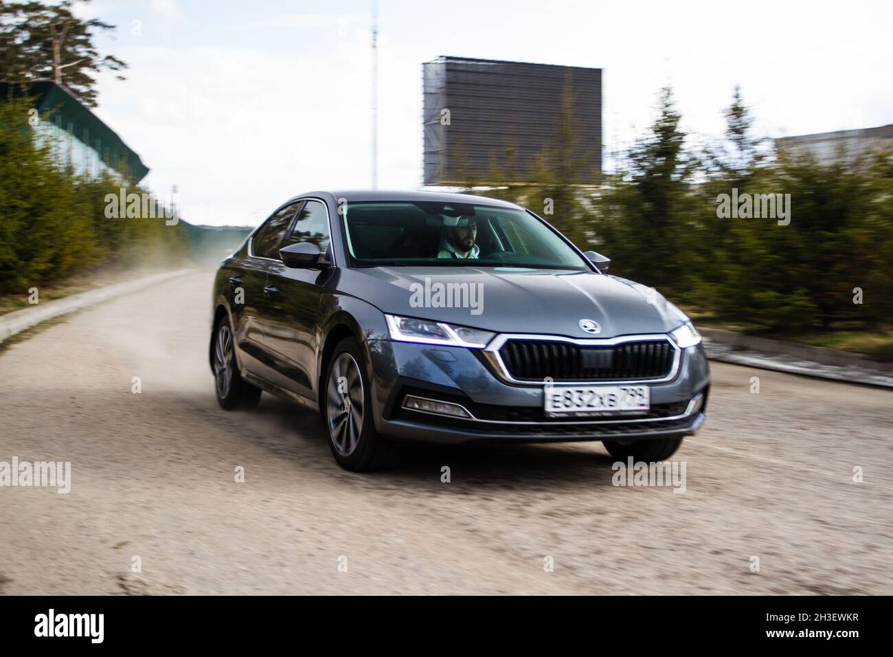 MOSCOW, RUSSIA - APRIL 04, 2021 Skoda Octavia Fourth generation, model ...