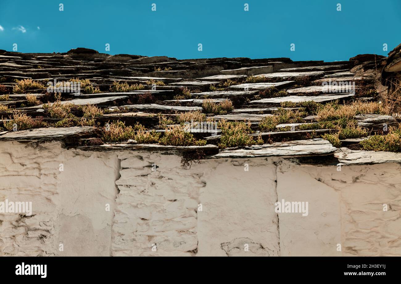Blue white wall and roof hi-res stock photography and images - Alamy