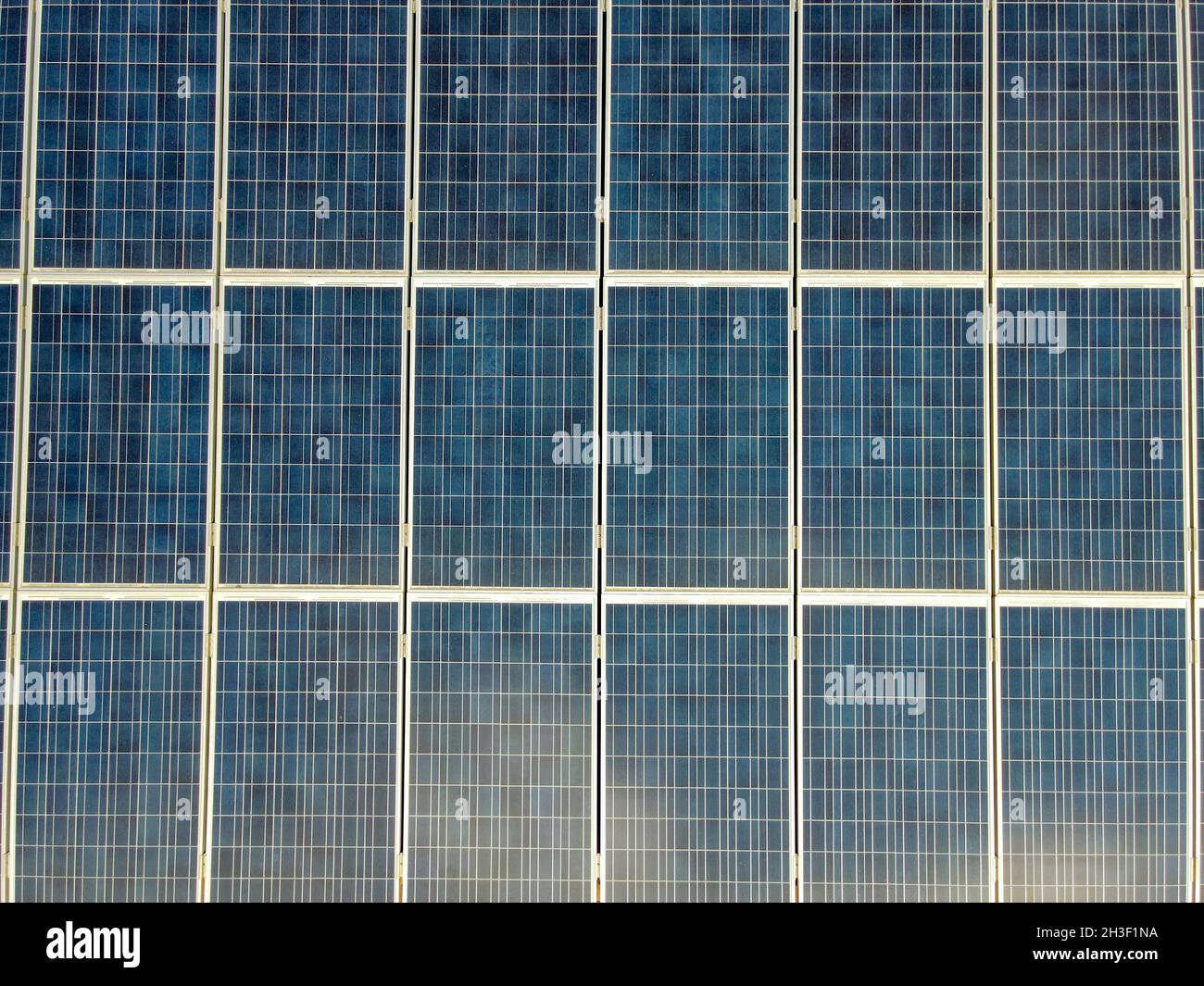 Solar panels for renewable energy on the roof of a house Stock Photo ...