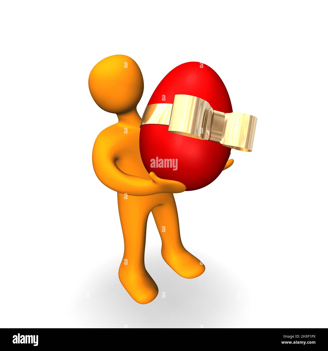 Easter Egg Human 3D Stock Photo