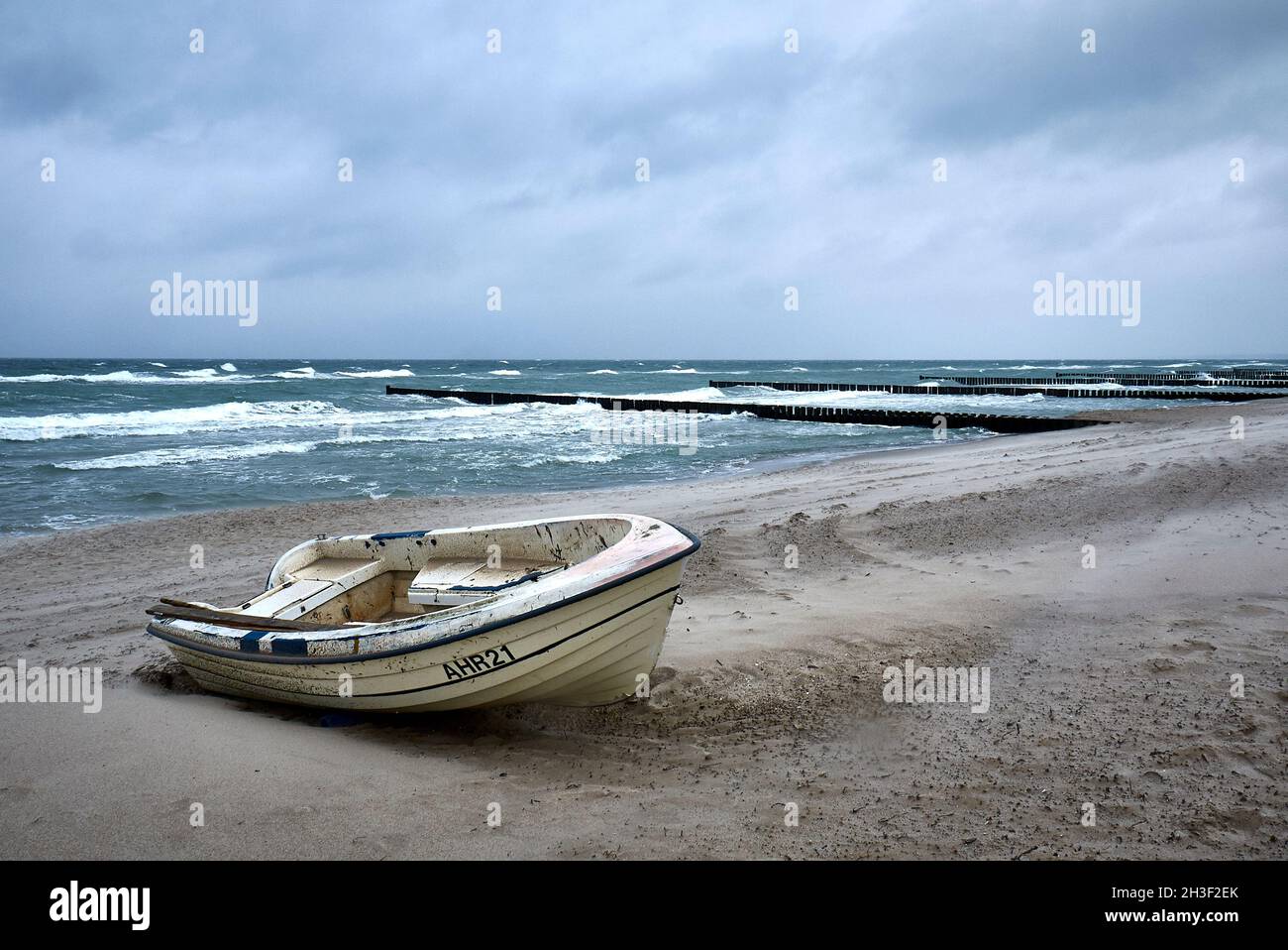 Beach ahrenshoop in stormy hi-res stock photography and images - Alamy