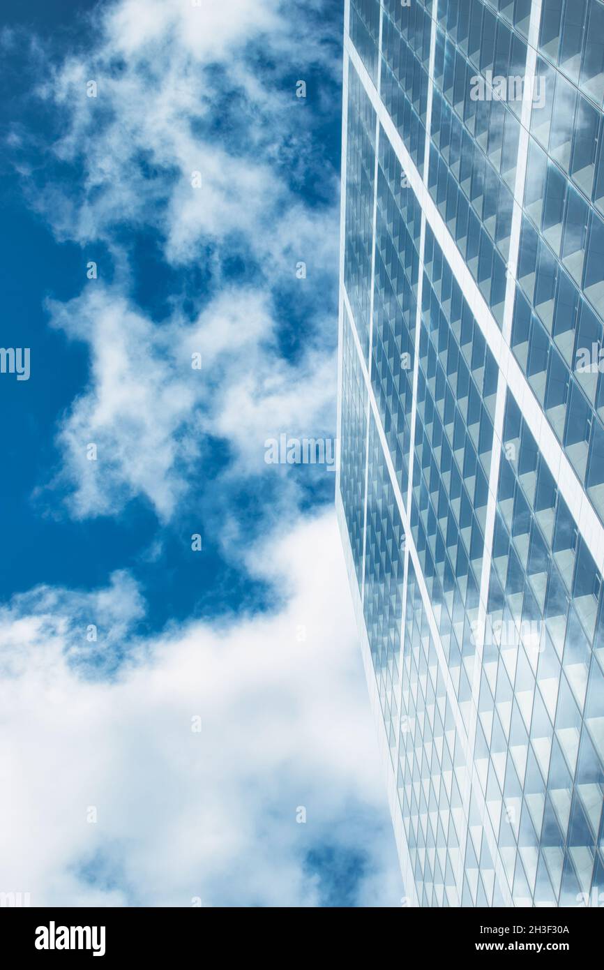 Vertical low angle shot of a tall modern building during daylight Stock ...