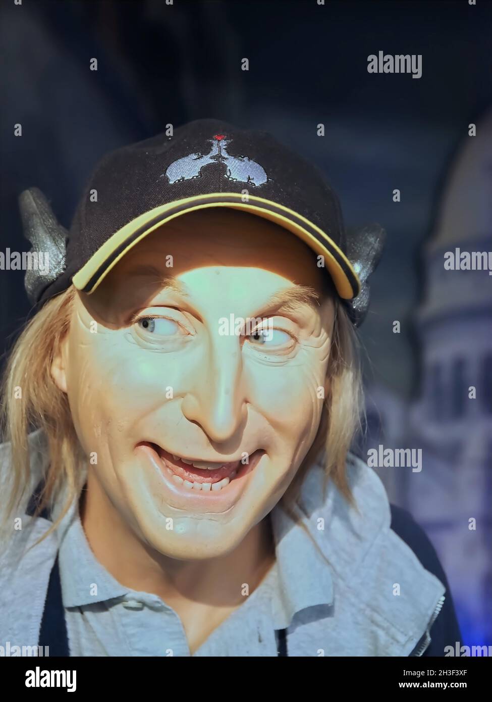 Wax sculptures seen in the museum Panoptikum in Hamburg in Germany