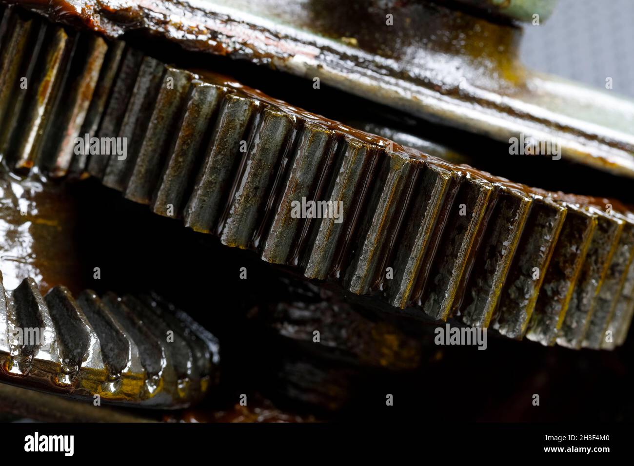 This is a view of the transmission mechanism from the crank to the