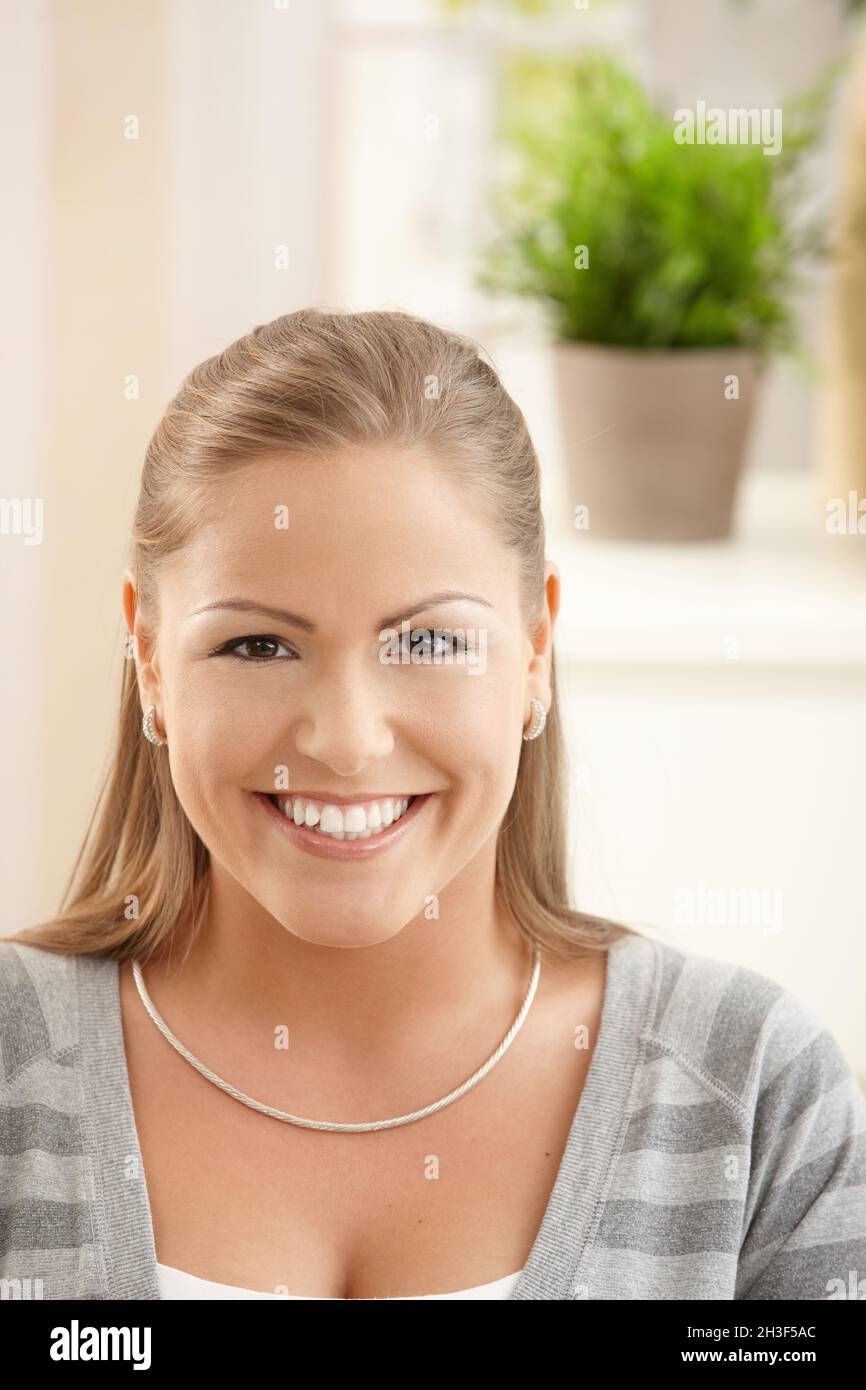 Happy girl long hair having hi-res stock photography and images - Alamy
